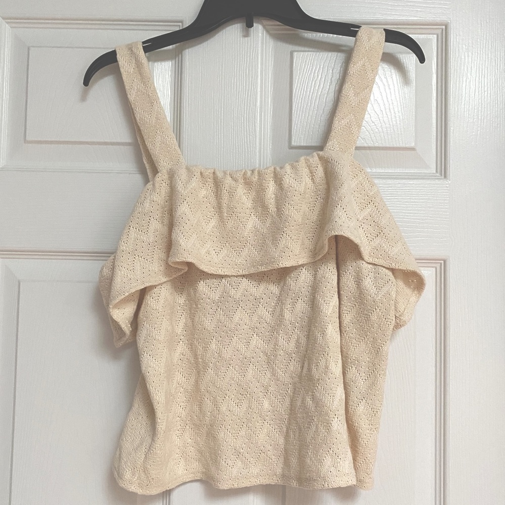 Madewell ruffled tank top